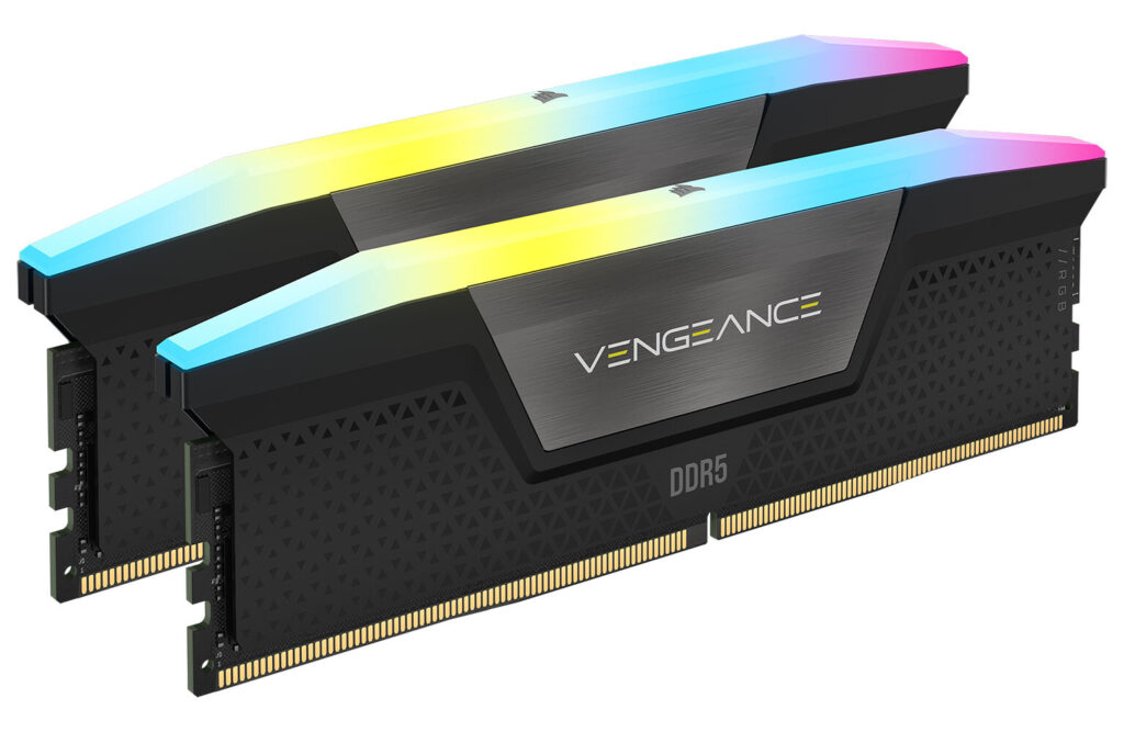 CORSAIR VENGEANCE RGB DDR5 RAM 64GB (2x32GB) 6400MHz